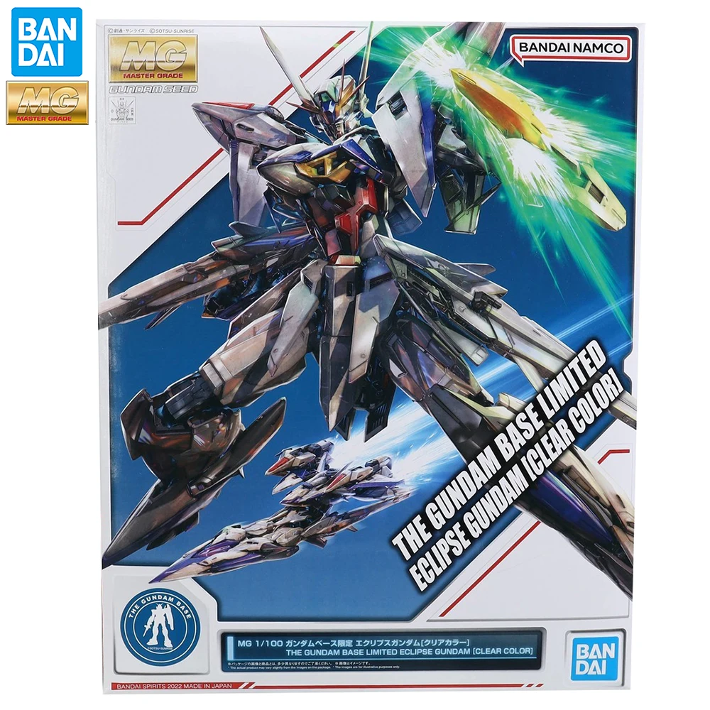 [In Stock] Bandai MG 1/100 The Gundam Base Limited Eclipse Gundam (Clear Color) Nice Assembling Action Figure Model Kit Toys