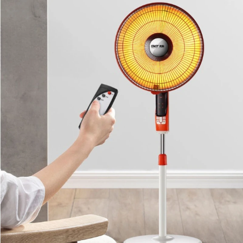 Remote Control Solar Heater for Room Home, Energy Saving Electric Warmers, Portable Heater Floor Vertical Electric Fan Heater