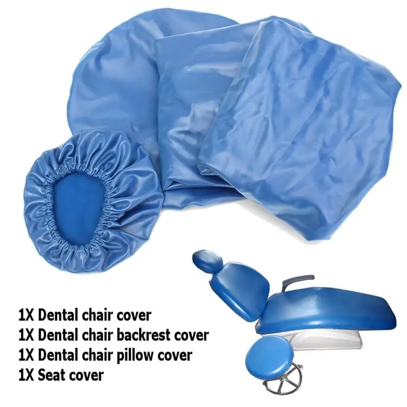 4Pcs/Kit Dental Unit Cover Protective Dentistry Chair Cover Waterproof Protective Protector Case