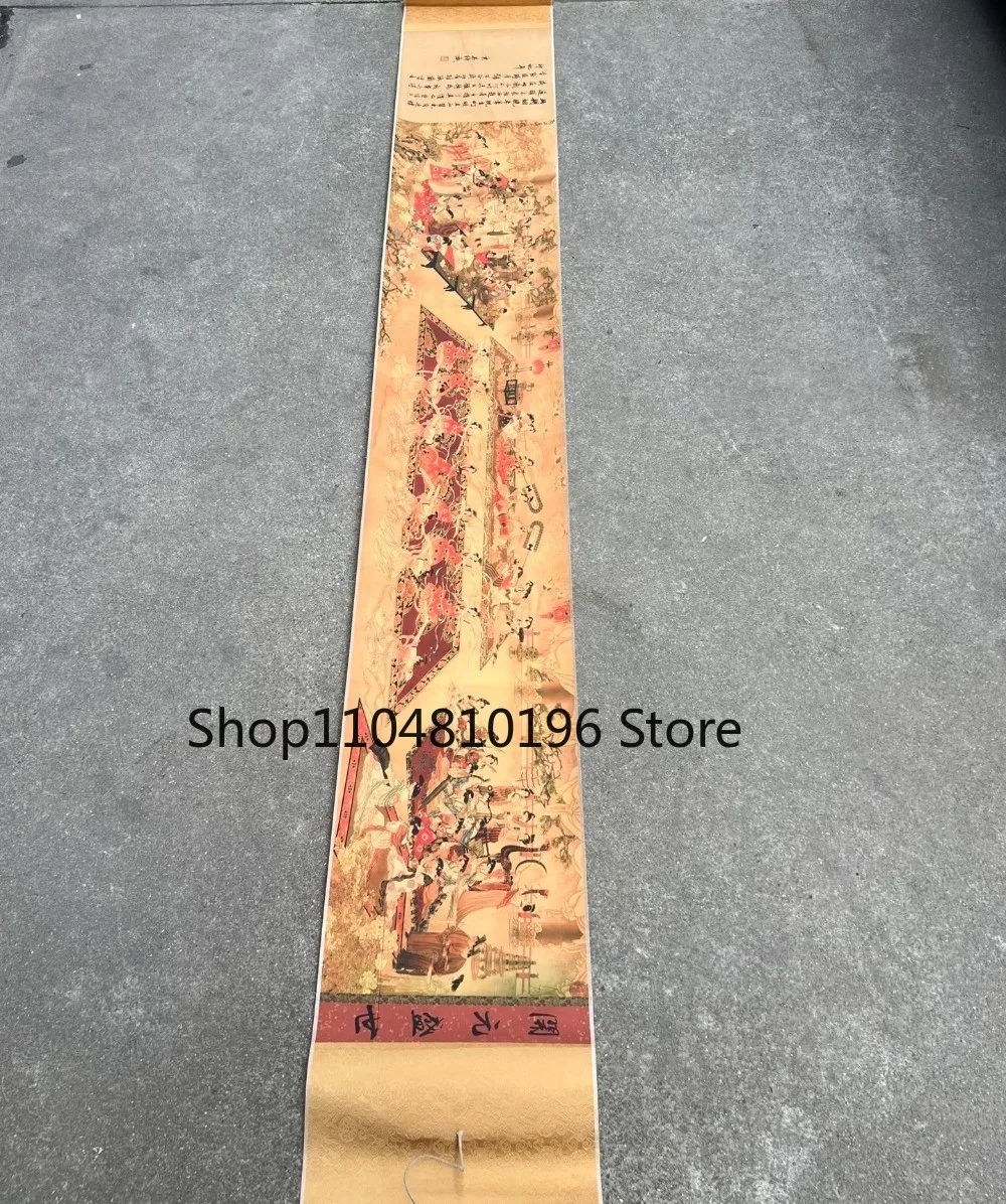 Old Yun Shouping - Map of the Prosperous Age of Kaiyuan painting Small scroll