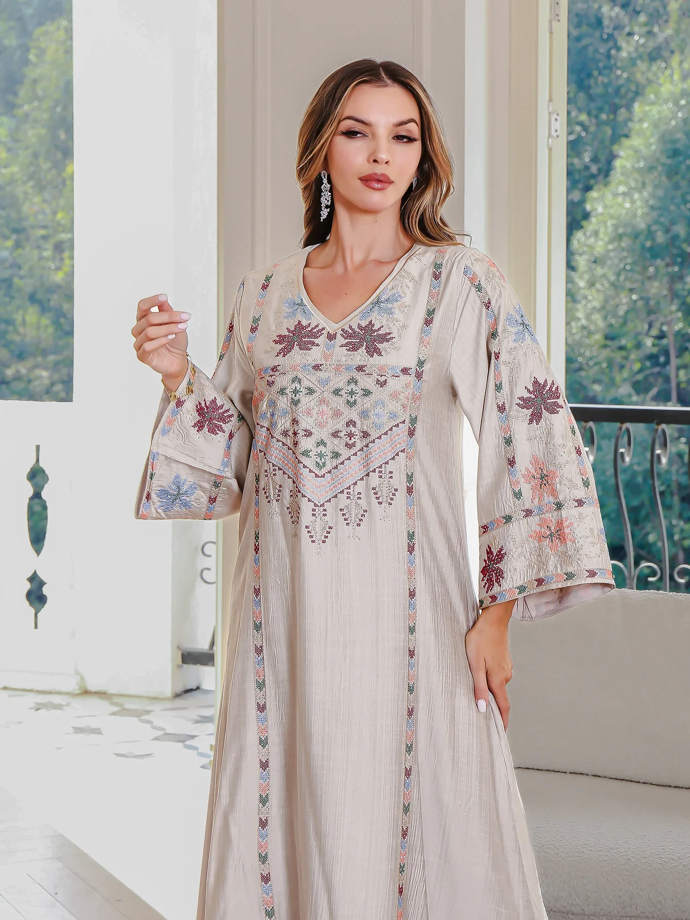 Eid femmes Robe Abaya musulman Ramadan Jalabiya broderie perles robes de soirée dubaï longue Robe maroc robes Largos 2026