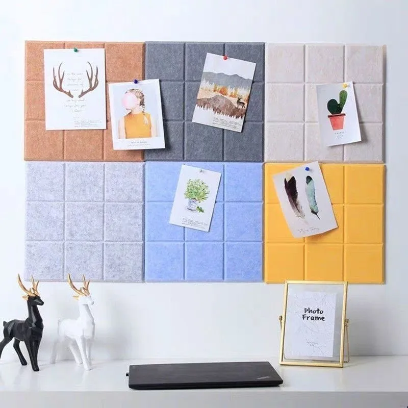 1/2/4PCS Neun Gitter Filz Nachricht Bord Wand Pinnwand für Büro Dekoration Notizblock Halter Hause foto Display Verwenden