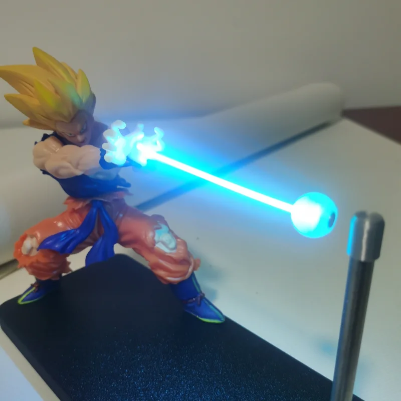 Anime Dragon Ball Goku Figur Nachtlicht Action Figur Kamehameha Welle Magnetische Licht Lampe Pvc Modell Individuelles Spielzeug Kind Geschenk