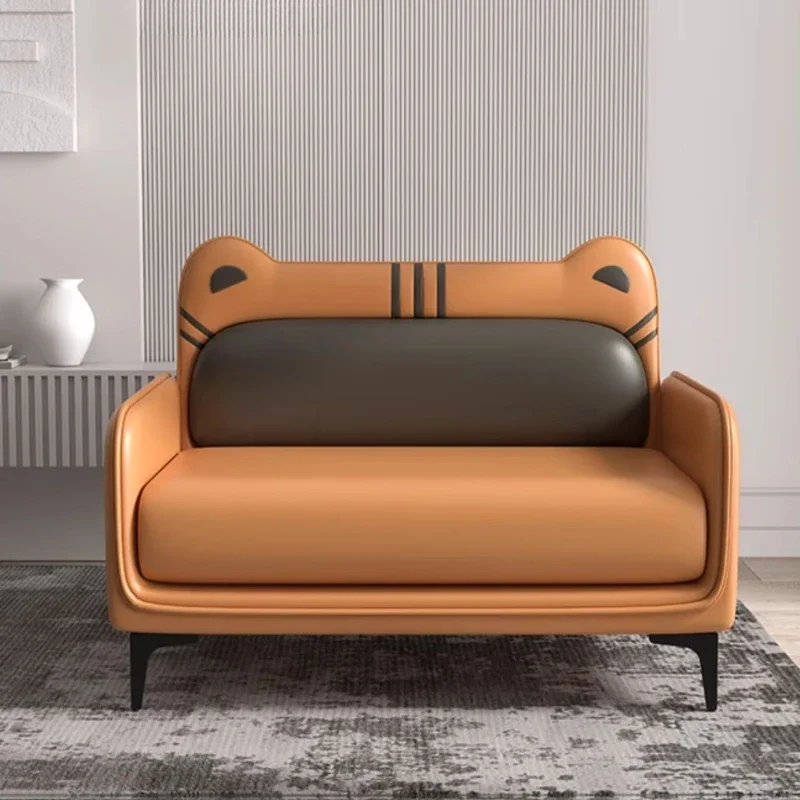 

White Girl Sofa Fabric Living Room Relaxing Single Sofa Designer Natural Cute Muebles Para Salas Modernos Home Furniture