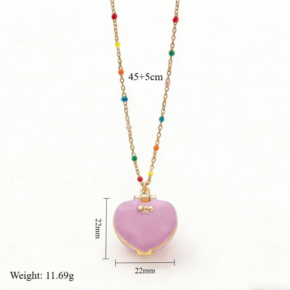 Cute Five Pointed Star Love Box Necklace for Women
