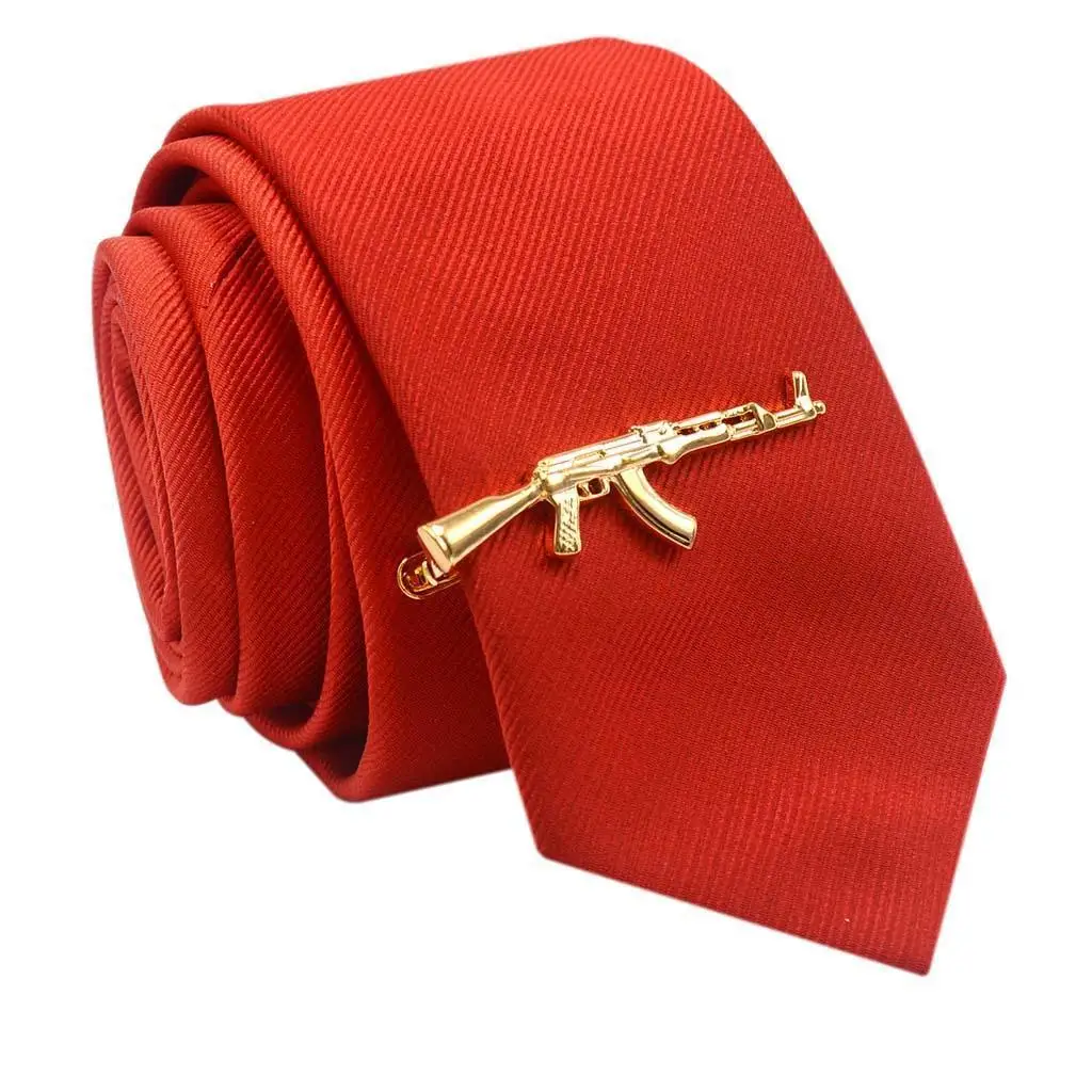 Fashion Jewellery Tie Clip Gold Brass Tie Bar Gentlemen Secure Holder for Men’s Formal Office Party Gift