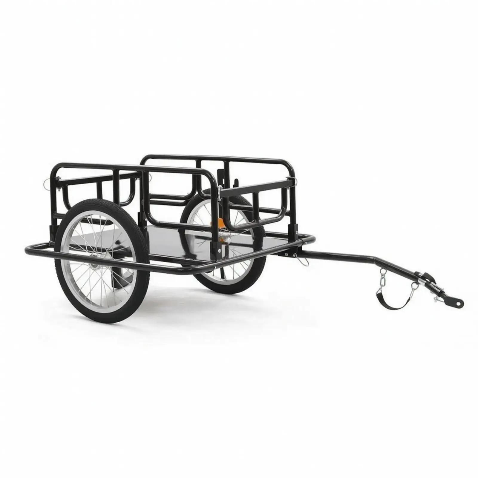 Folding Utility Cart Sturdy Iron Frame Portable Foldable Trolley Transport Wagon for Garden and Outdoor