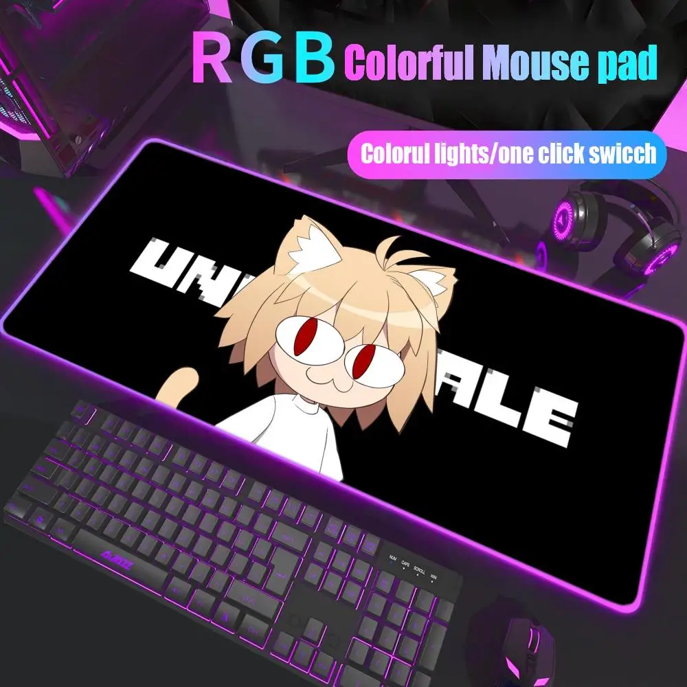 

Neco-arc Gamer Cabinet Mouse Pad Rgb Desk Mat Back Light Led Mousepad Setup Gaming Accessories Deskmat Big Mousepad Backlight