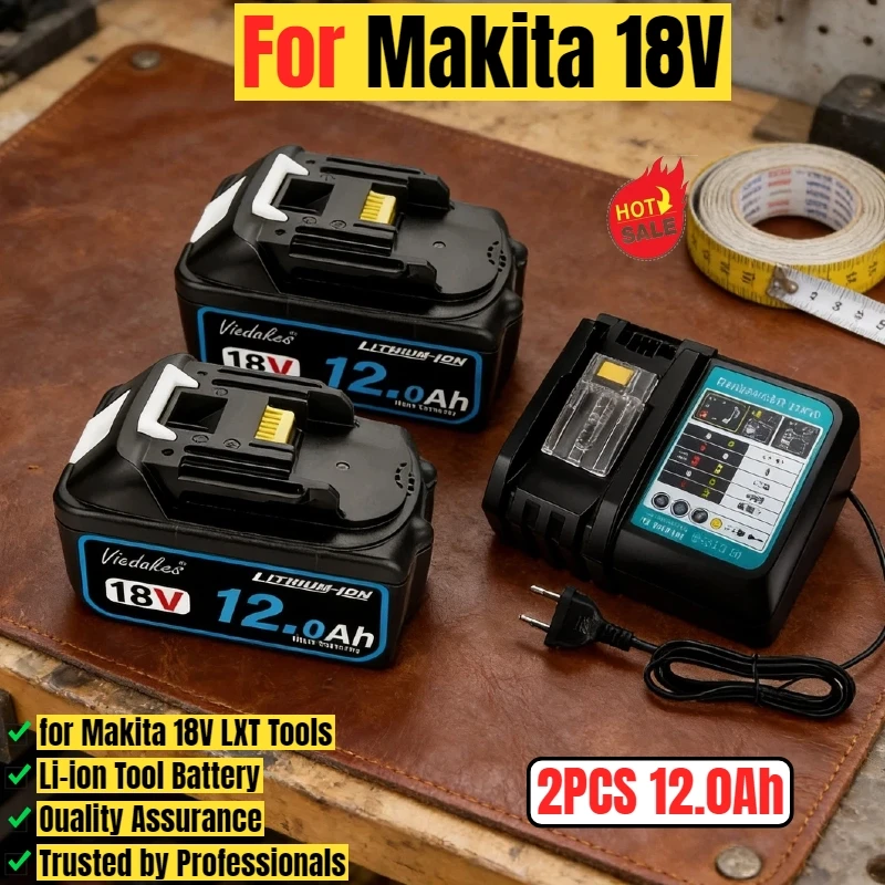 

for makita 18V 10Ah 12Ah Rechargeable Battery for makita battery drill DTD173 DDF487 DGA404 DJV182 DTW700 HR140Z Replacement.