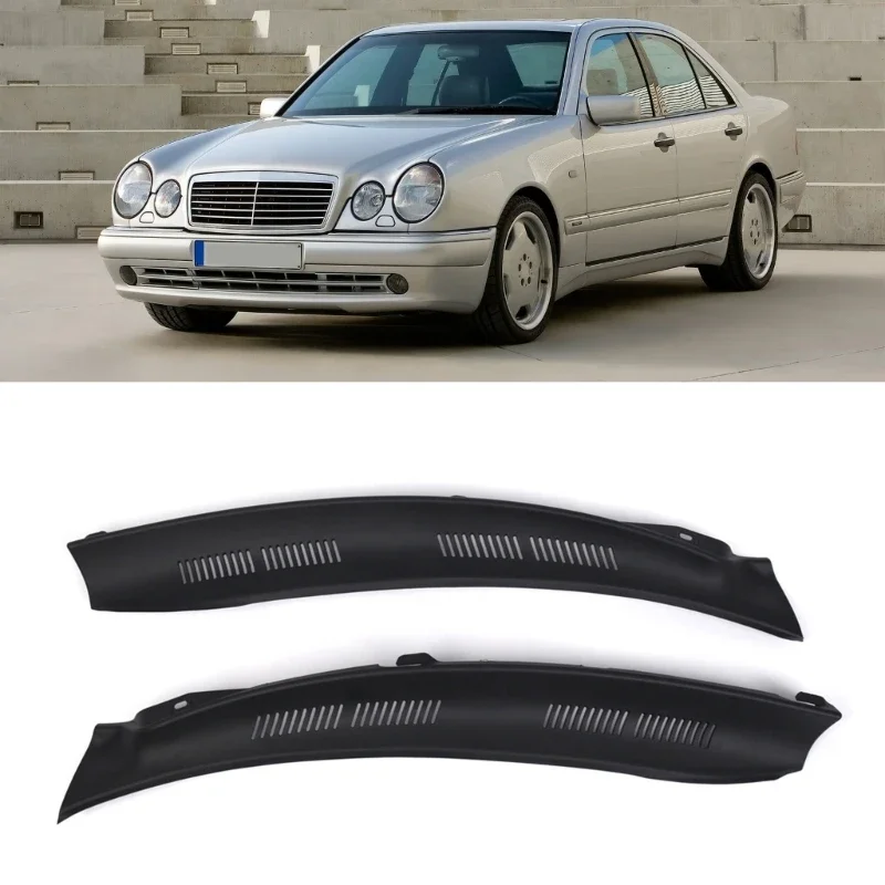 

Car Windshield Wiper Cowl Screen Cover set 2108310958/2108311058 Vehicle Front Hood Plastic Front Guard for W210 96-03