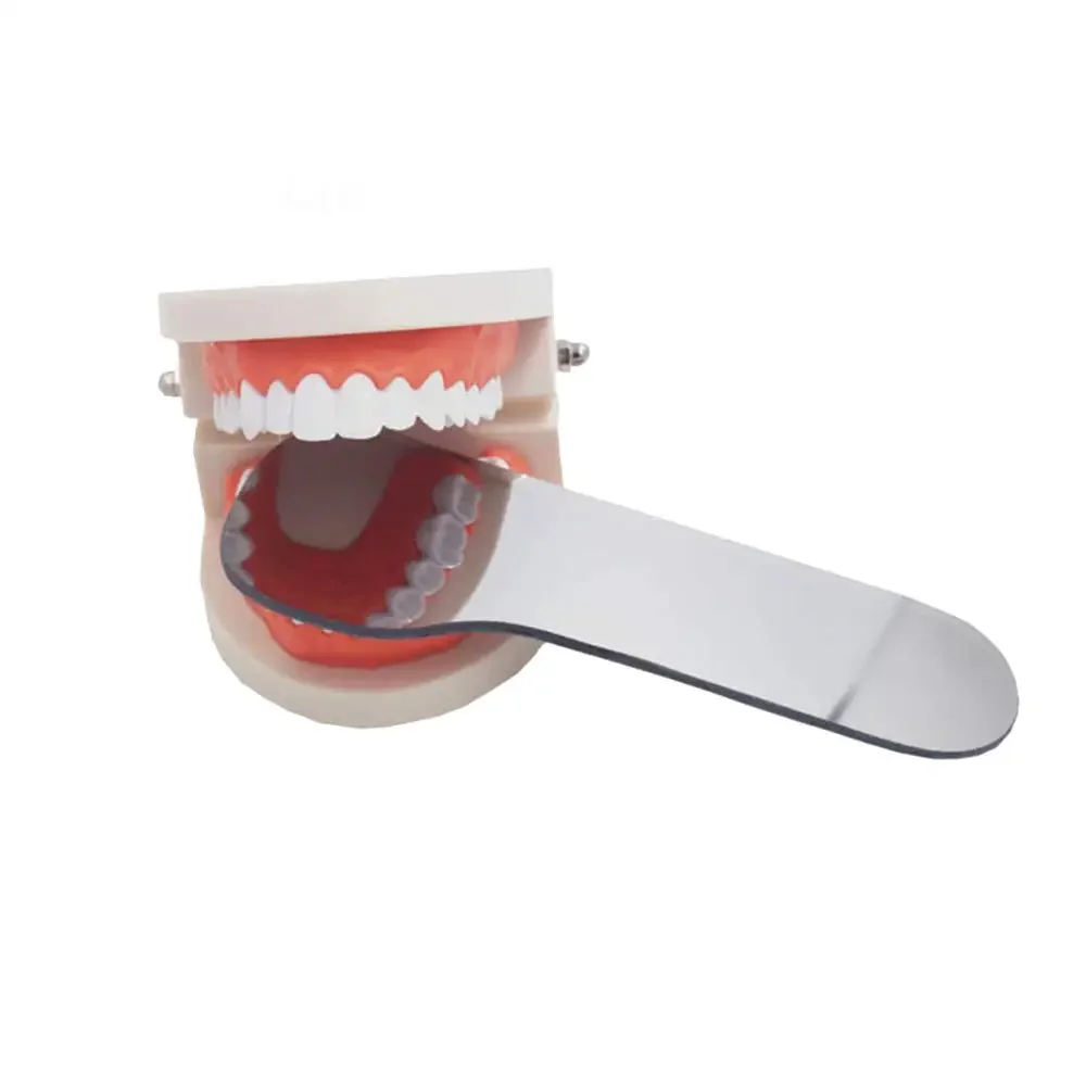 

1pcs Dental Reflector Intraoral Photographic Glass Mirror Rhodium Occlusal 2-Side Reflector Orthodontic Mirrors