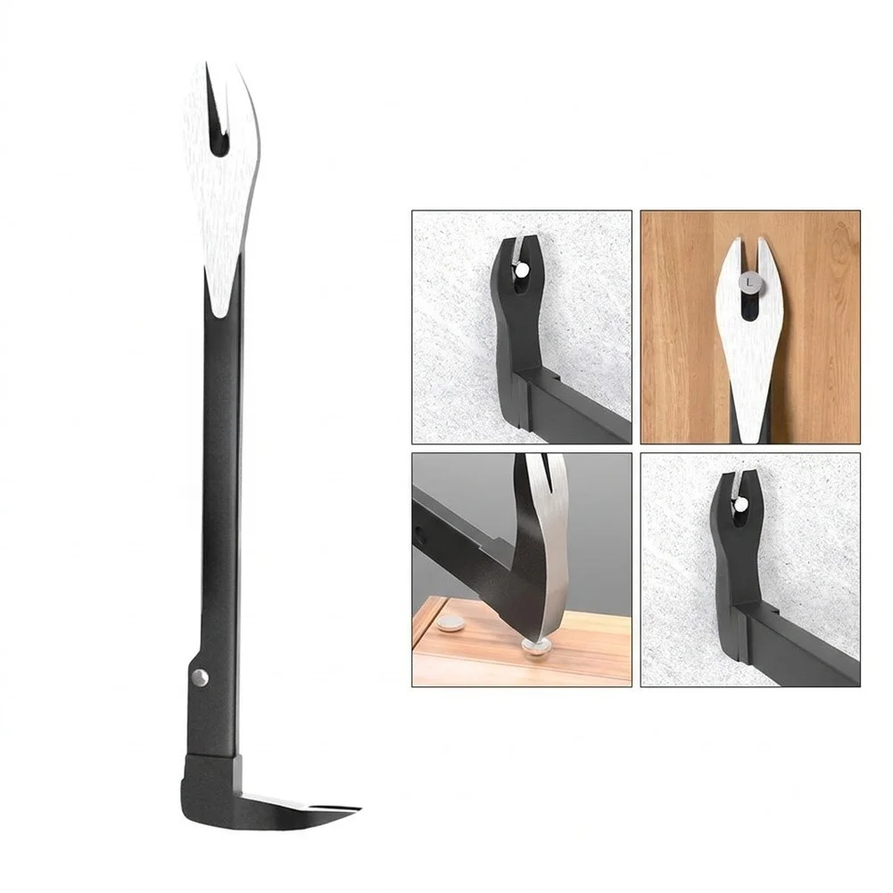 Metal for 3in1 Nail Remover for crowbar Hammer Tool with Nail Removal Features and Ergonomic Design Suitable for Carpentry and