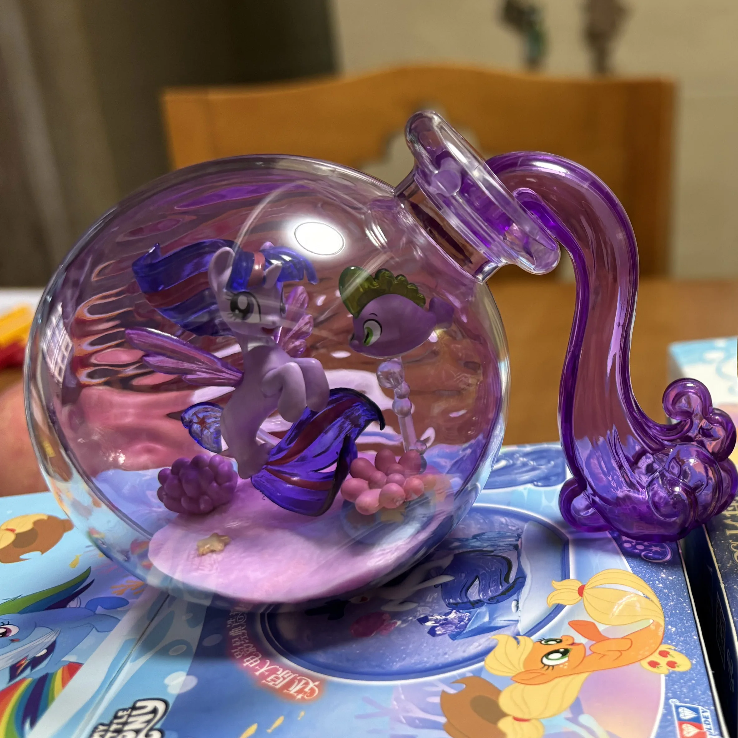 My Little Pony Ocean Magic ข้อความขวดกล่องตาบอดตัวเลข Pinkie Pie Twilight Sparkle น่ารักของเล่นสะสม Decor ของขวัญ