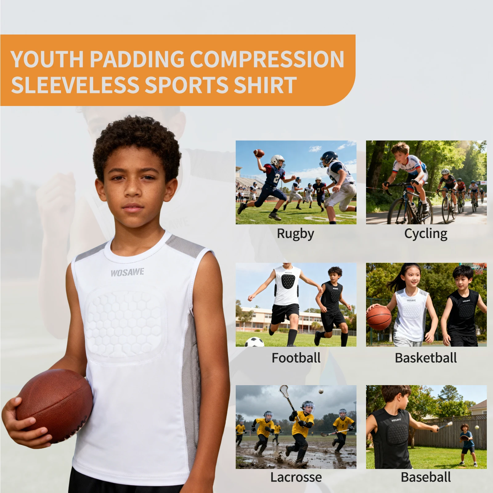 WOSAWE Maillot de protection d - Sleeveless Undershirt avis et prix