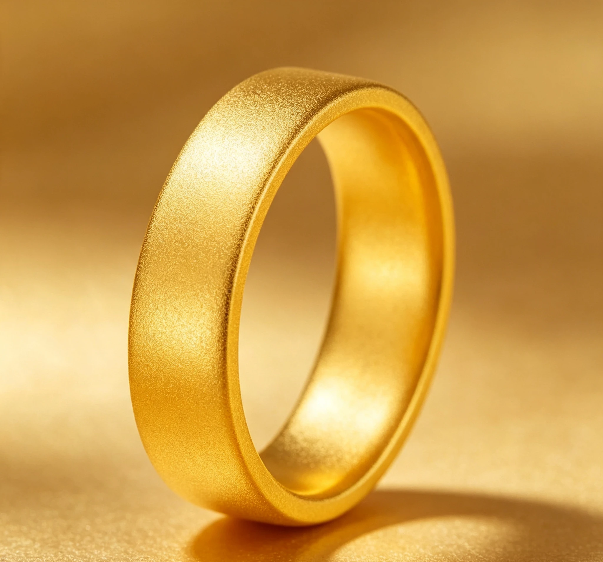 Real Gold Antique Ring (7MM Wide) Thick Men's Inheritance Straight Face Solid  Ask customer service