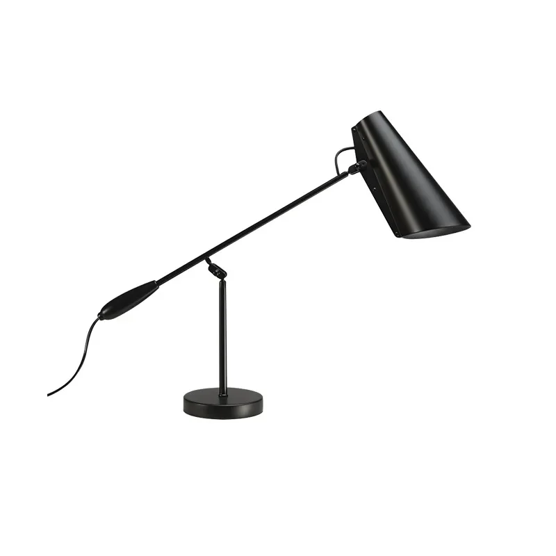 

Wrought iron desk lamp living room study vertical lamp model room Nordic decoration