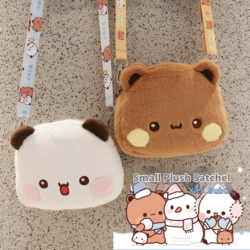 New Cute Cartoon Yier Bubu periferiche peluche borsa a tracolla a tracolla Anime Bear Figure zaino bianco moda Versatile regalo per ragazze