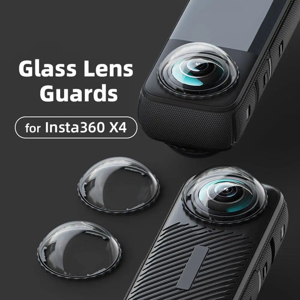 Glass Lens Guard for Insta360 X4 Action camera Accessories Rotating Lens Glass Protector Cover