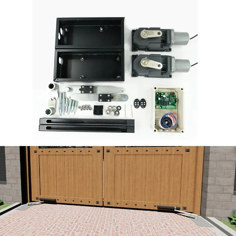 IP67 عن بعد تحت الأرض بوابة متأرجحة فتاحة قوية مقاوم للماء تيار مستمر 24 فولت موتور 200 كجم مشغلي البوابة الأوتوماتيكية