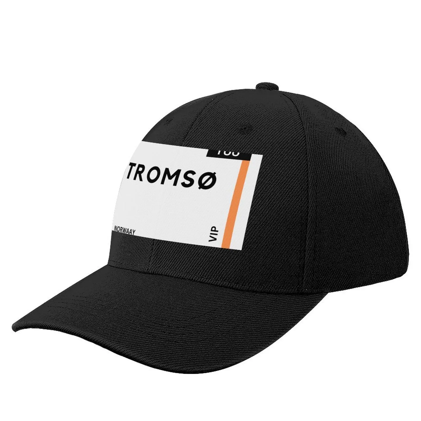 

Tromso, Norway Airplane Boarding Pass Baseball Cap custom Hat Golf Wear Hat Man For The Sun Caps Women Men's