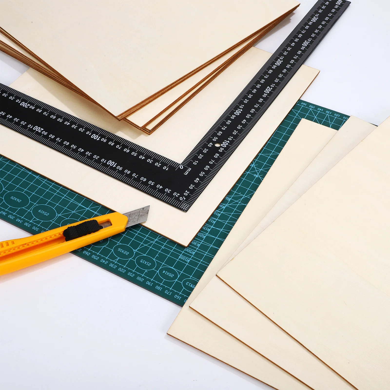 

12Pcs Blank Wood Boards for Crafting Unfinished Surface Versatile Applications Rustic Charm DIY Projects Carving Engraving