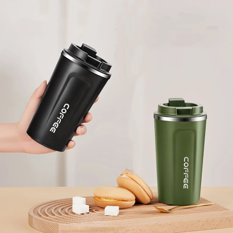 Thermos Coffee Mug Stainless Steel Cup Insulated Water Bottle Portable Vacuum Flask Leak-Proof Cups Tumbler Coffee Mugs