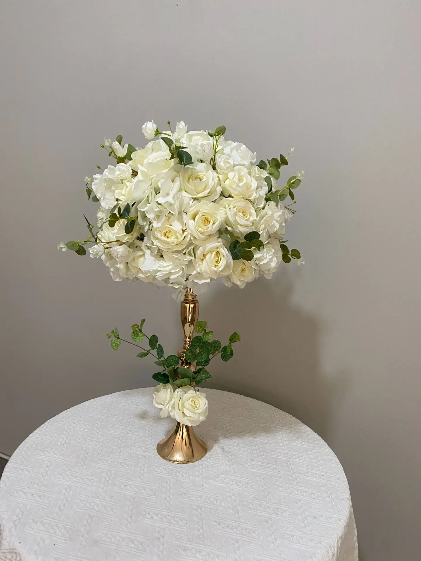 Meerjungfrauen-Kerzenständer Künstliche Blumenkugel Tischdekoration Kunstblumen für Hochzeit, Besprechungstisch, Schaufensterdekoration, Event-Dekor – Detail 3