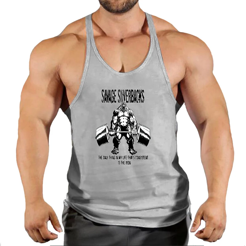 Muscle Mens Bodybuilding Stringer Tank Top gym Clothing Y back Fitness sleeveless vest shirt Weightlifting singlets