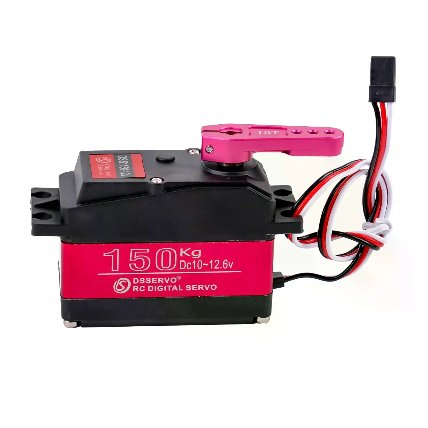 150kg.cm デジタルサーボ 12V 防水 IP66 メタルギア 180/270 °   RC ドローン/ロボット/大型車両用のプログラム可能な 25T サーボ アーム