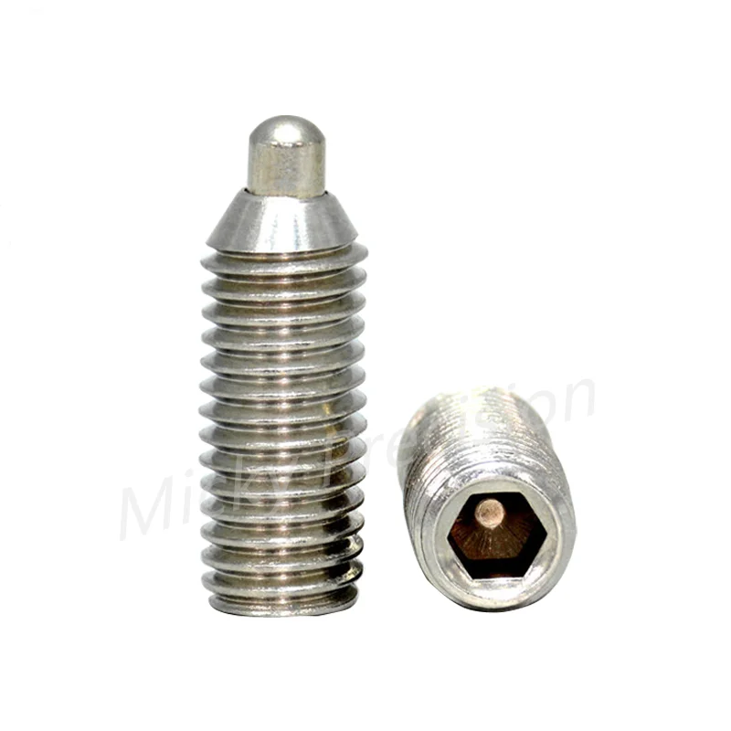 MTS Spring Plunger Ball Plungers Hex Socket pin Thread pin 304 Stainless Steel M3 M4 M5 M6 M8 M10 M12