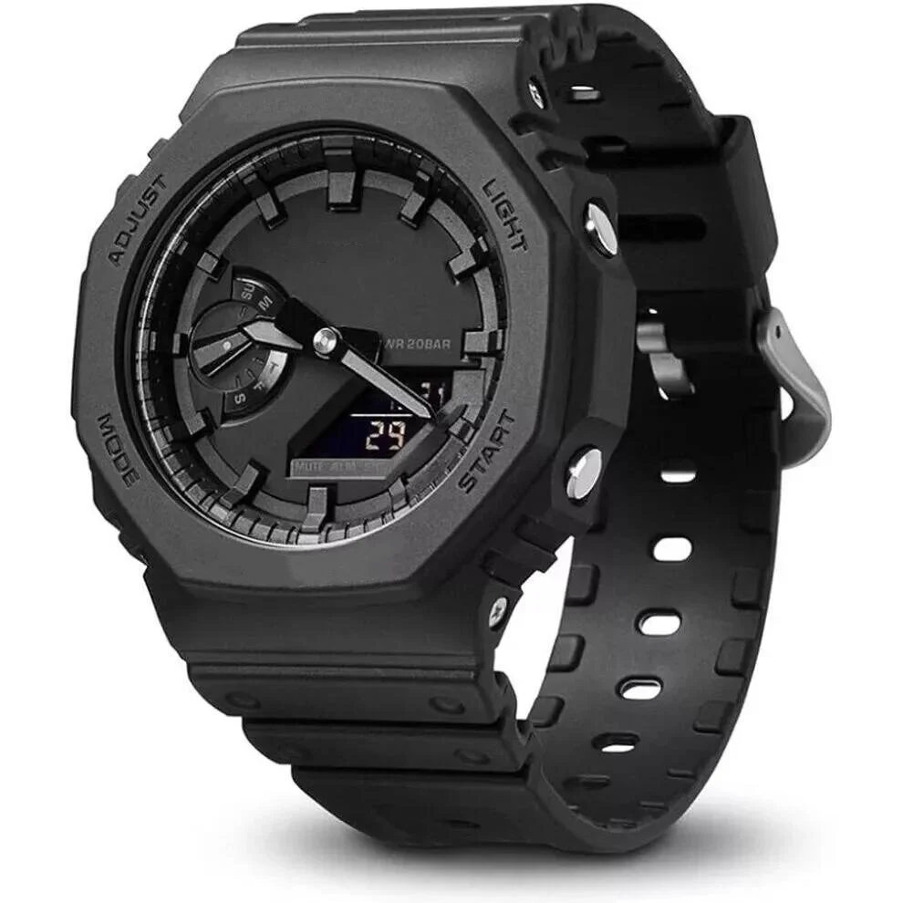 

Men's Watch Luxury Brand Limited Edition Waterproof Watch Black LED Illumination Multifunctional Watch GA2100