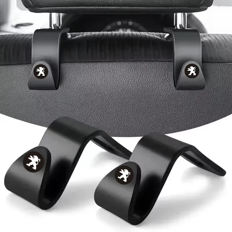 Universal Car Seat Headrest Hook For Auto Back Seat Storage Organizer For Peugeot 308 206 207 407 607 108 208 301 308 508 608107