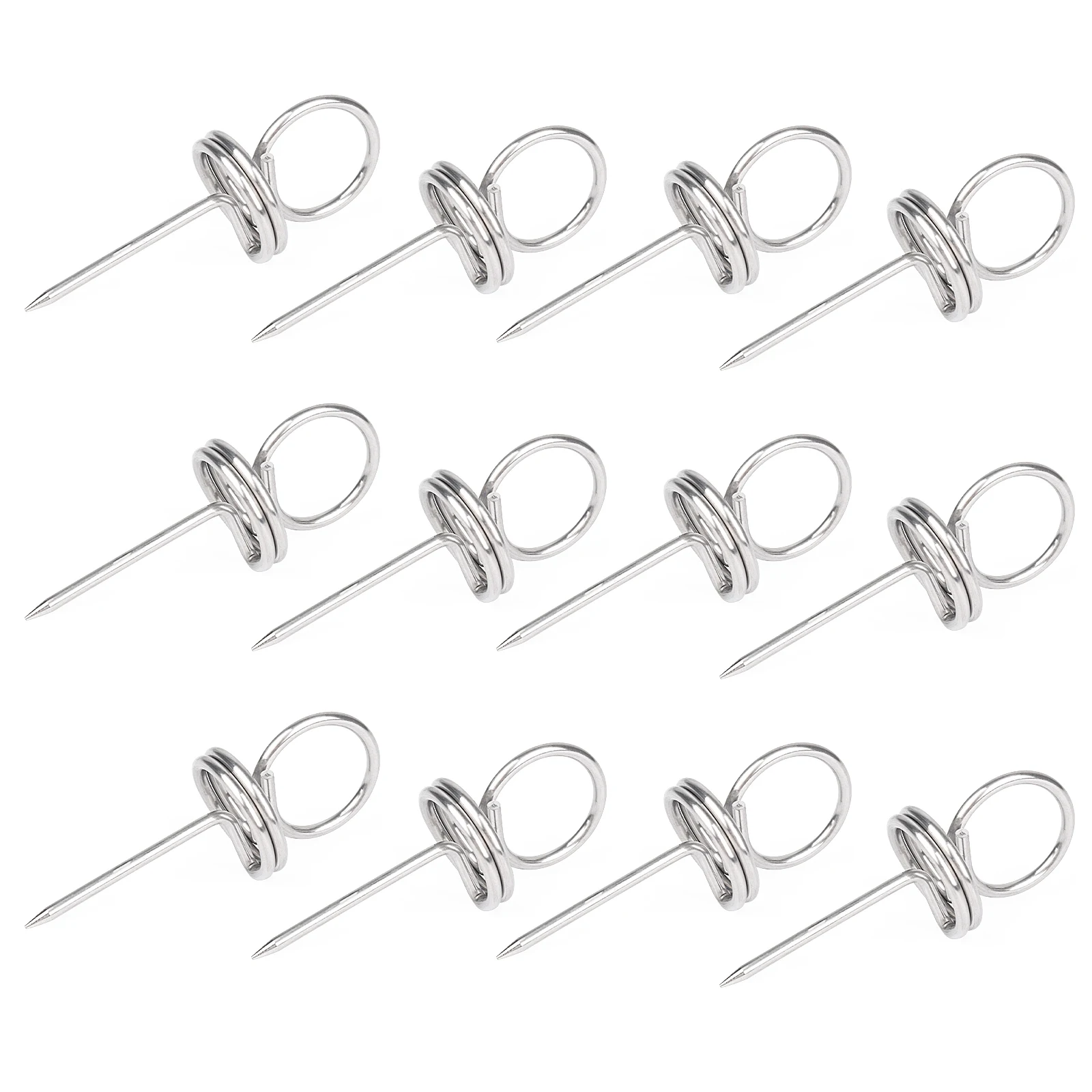 12pcs, Stainless Steel Archery Target Face Nail Pin Point fix, Shooting Practise Paper Aiming Poin,t Hunting Outdoor Accessories