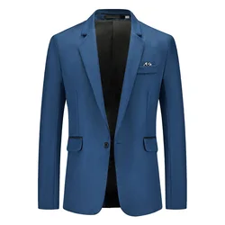 Traje Retro lavado informal para hombre, traje de boda para novio, 1-572, 2024