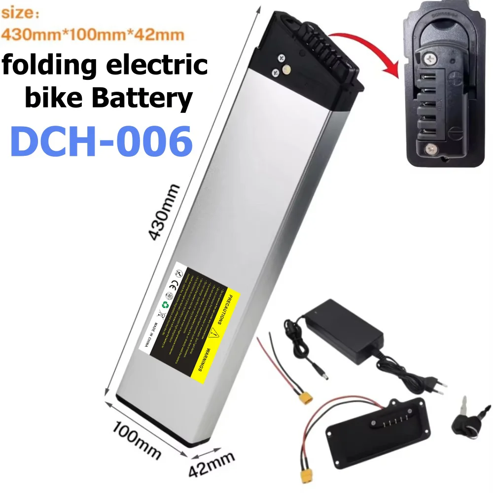 48V Lithium Battery Pack 10.4Ah12.8Ah14Ah17Ah DCH006 For Samebike LO26 20LVXD30 Lectric XP2.0 Folding Bike Replacement Batteria