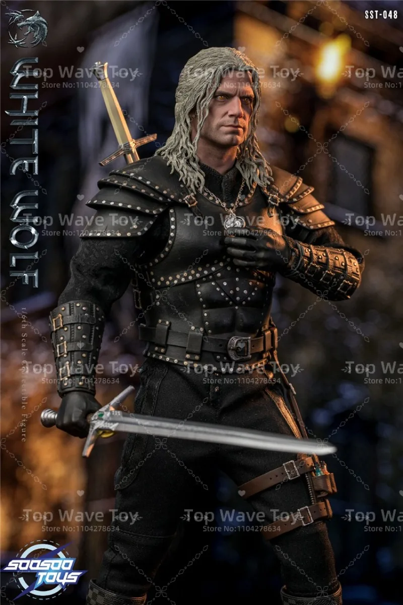 2025 Nuovo Magazzino Soosootoys SST048 1/6 Bilancia Soldato Maschio Demone Cacciatore Mago Geralt 12 ''Set Completo Action Figure Modello bambola giocattolo