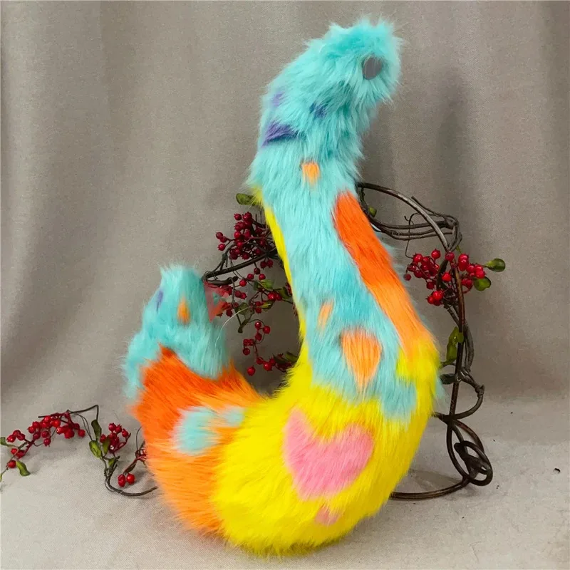 Nuevo trabajo hecho a mano Yeager Qinwu Orejas de zorro aro para el pelo cola Fursuit para elegir accesorios de disfraz hechos a medida