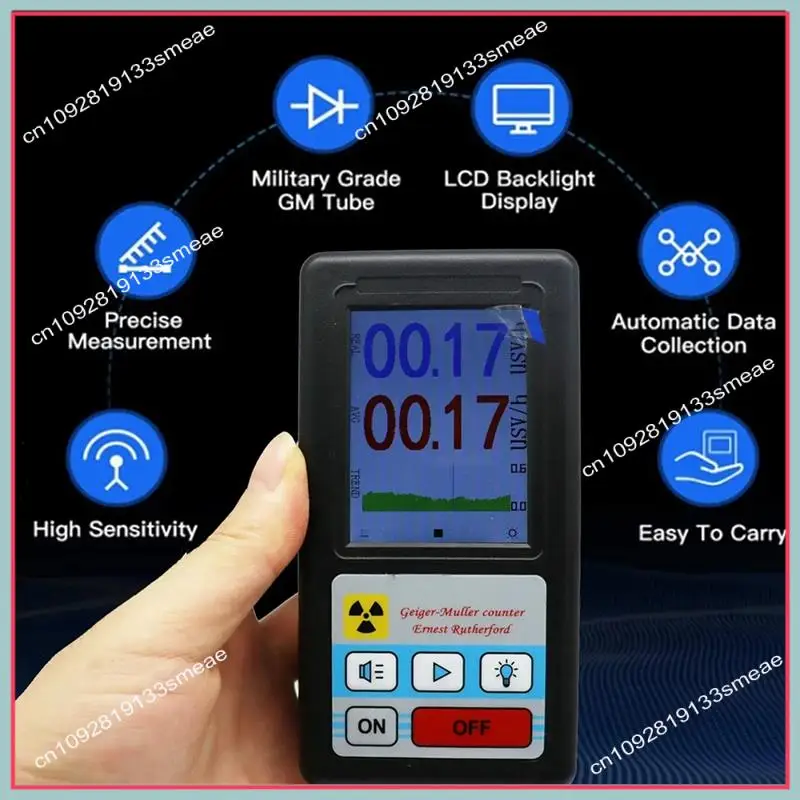 Contador Geiger N94R BR-6, Detector de radiación Nuclear, dosímetro Personal, Detector de rayos X Beta Gamma, herramienta de prueba radiactiva LCD