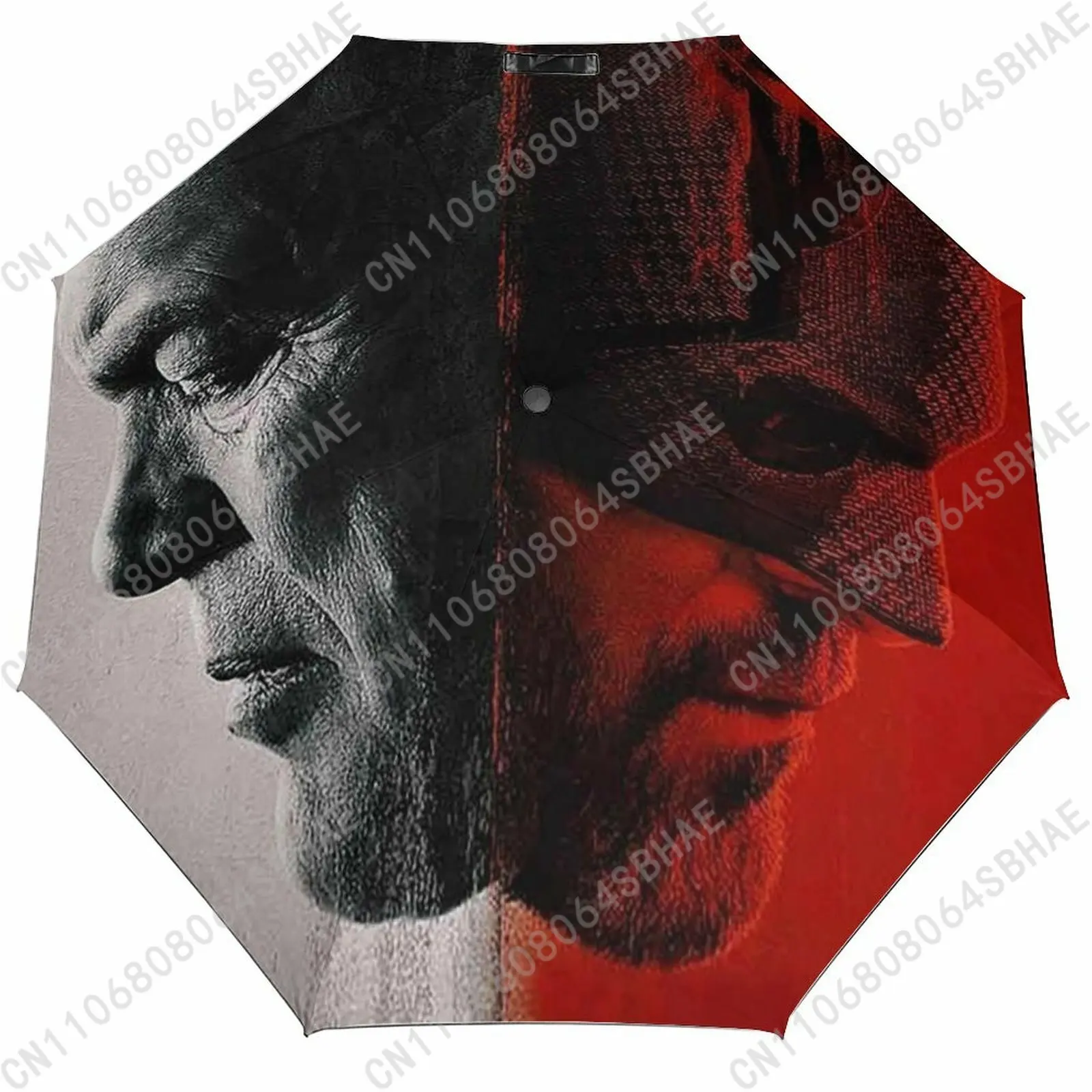 

Marvel Daredevil Automatic Foldable Umbrella One Button Umbrella with Black Coating Umbrella with Matching Pouch Cosplay