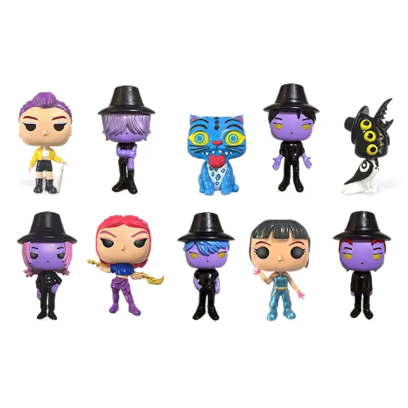 

2026 New Kpop Devil Hunters Action Figure Toy Derpys Tiger Rumi Mira Zoey Sussy Gaza Men's Team Figurine Doll For Fans Gift