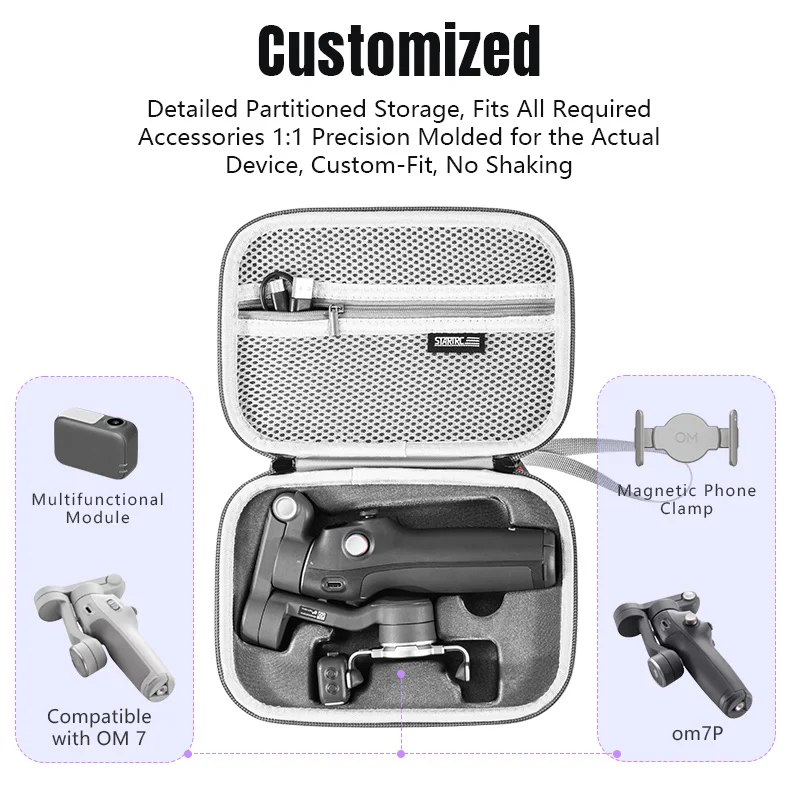 STARTRC OM8 Carrying Case for DJI Osmo Mobile 8 7 7Pro Handheld