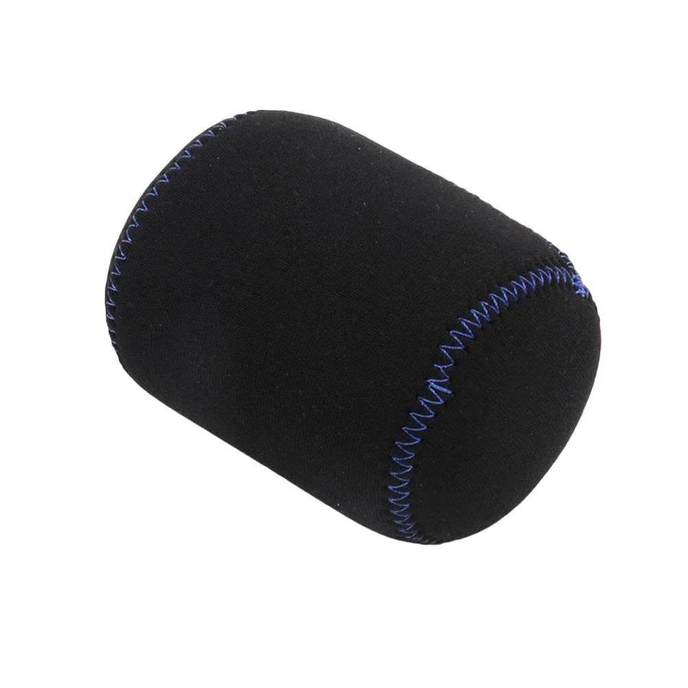 2PCS Multifunktions-Angelrollentasche Radtrommel Schutzhülle Elastische Tasche Angelausrüstung - Rund (Schwarz)