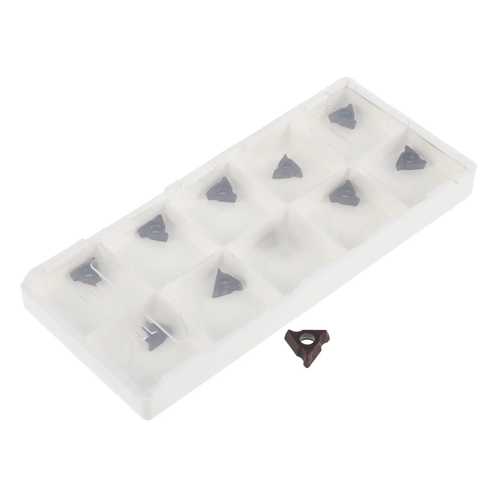 

10Pcs Cnc Lathe Turning Inserts Carbide Chamfer Tools Boring Grooving Threading Cutting Inserts for Metal Lathe Tool Holder