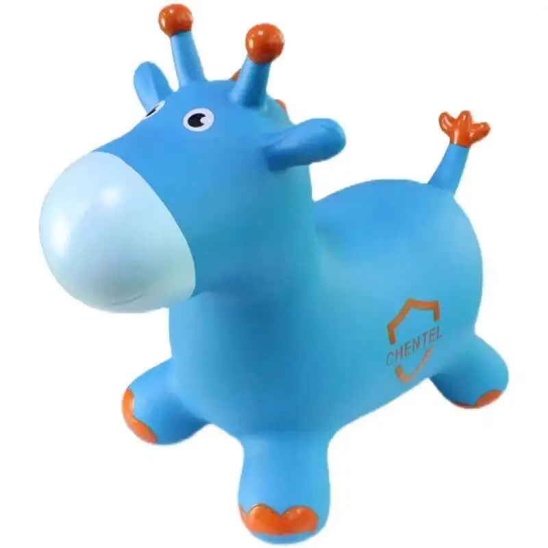 Salto da equitazione per bambini più giocattoli addensati Salto gonfiabile che rimbalza Giocattolo animale Cavallo di gomma