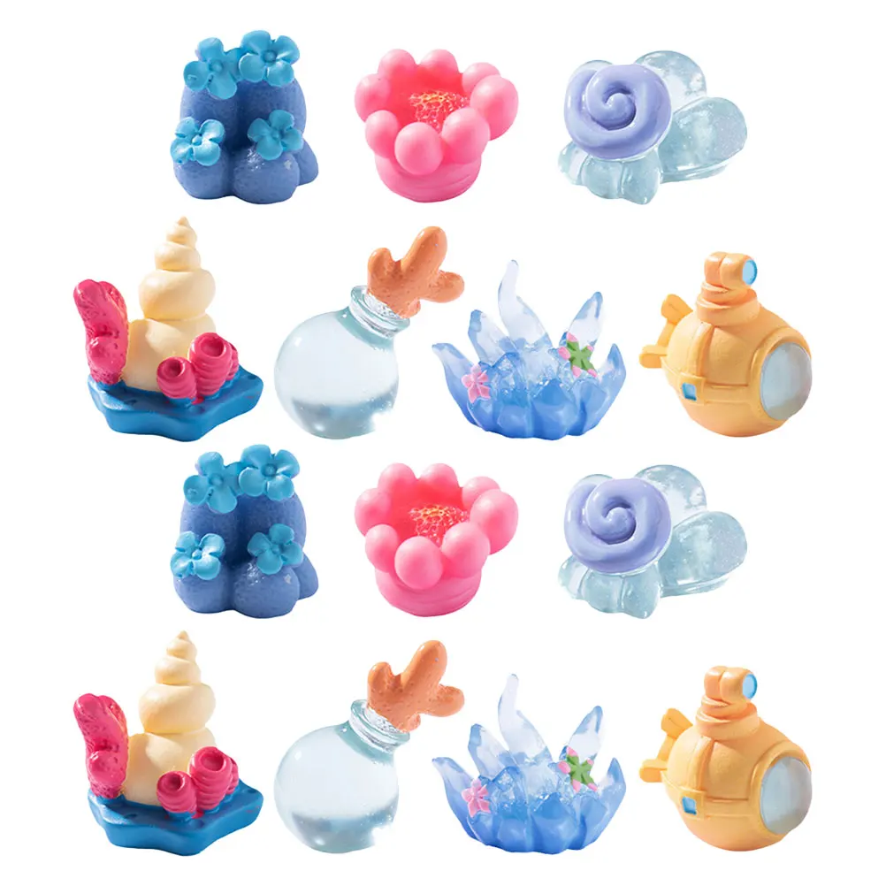 

14 Pcs Ocean Inspired Aquarium Decoration Resin Coral Ornaments Fish Tank Accessories Underwater Scene Enhancers Sturdy Material