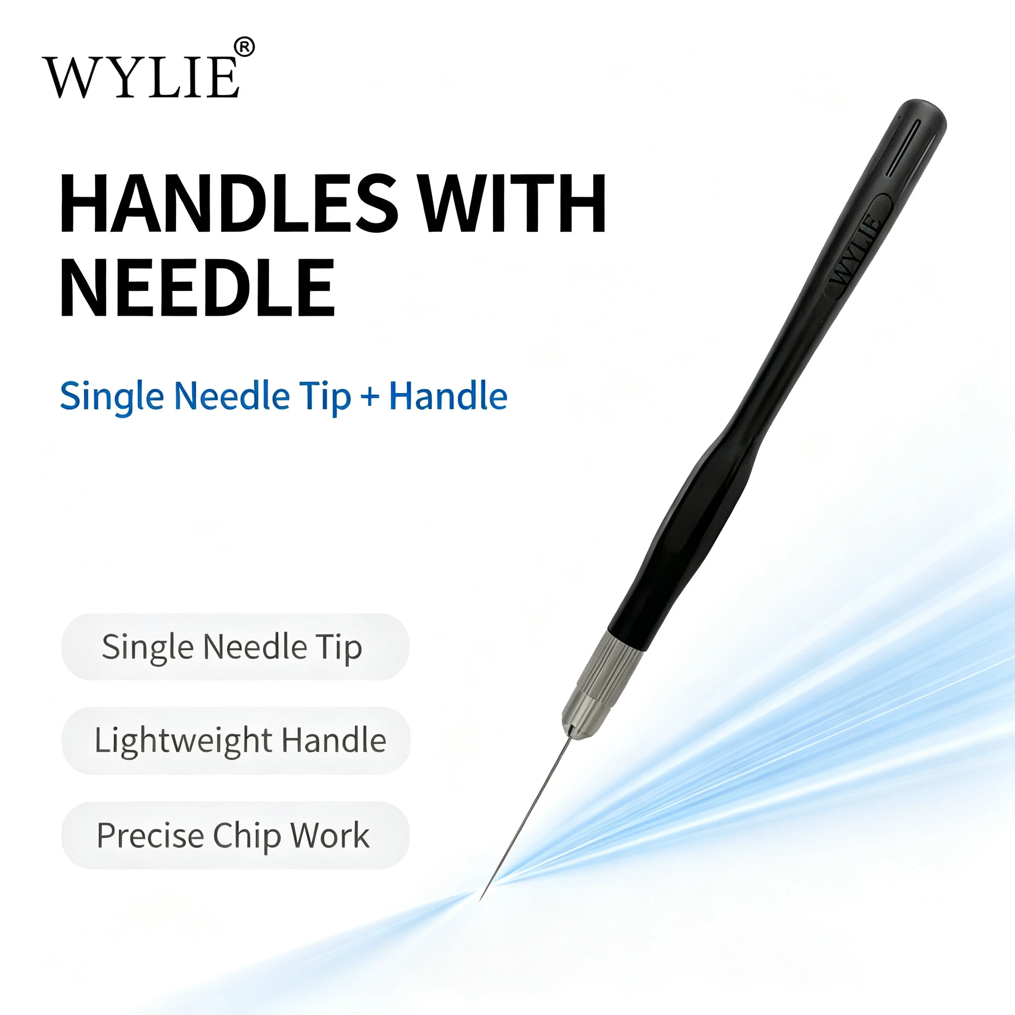WYLIE WL-207F High Toughness IC Pry Needle Non-Magnetic Precision Repair Tool for CPU Chip and Adhesive Cleaning