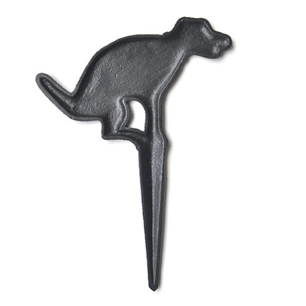 

Garden Decoration Grass Sign European Inserted Iron Yard Puppy Shaped Sturdy Cast Iron Landscaping No