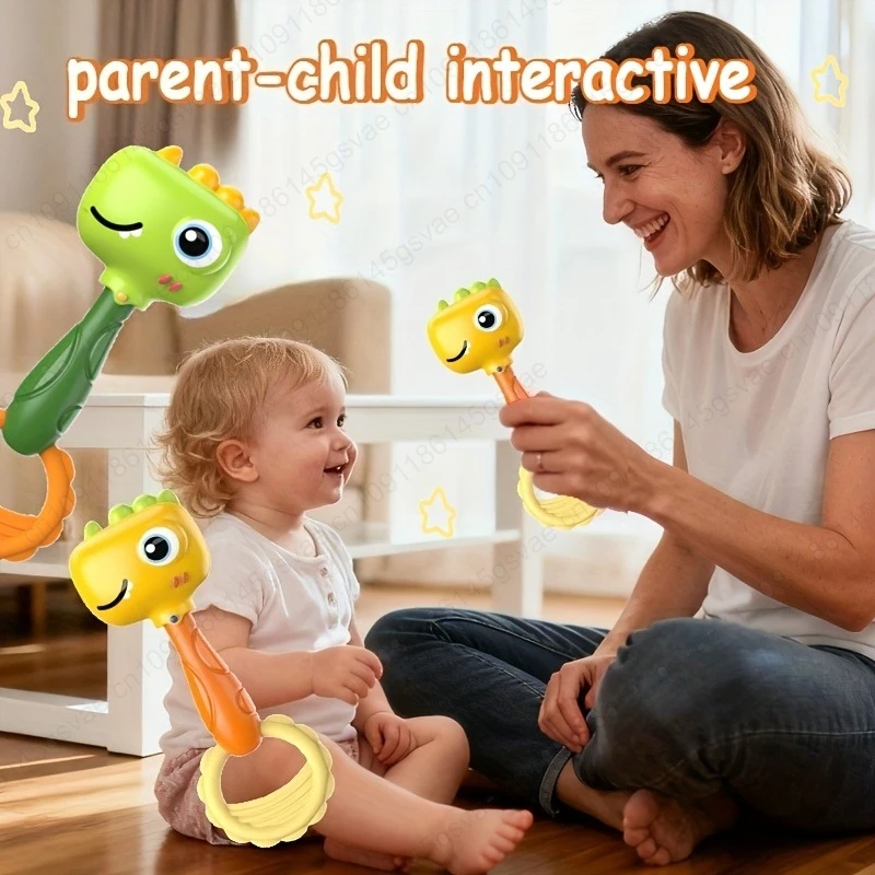 لعبة خشخيشة تفاعلية للرضع للشباب - ألوان باستيل ناعمة للعب الحسي وتطوير المهارات الحركية للأطفال الصغار #3