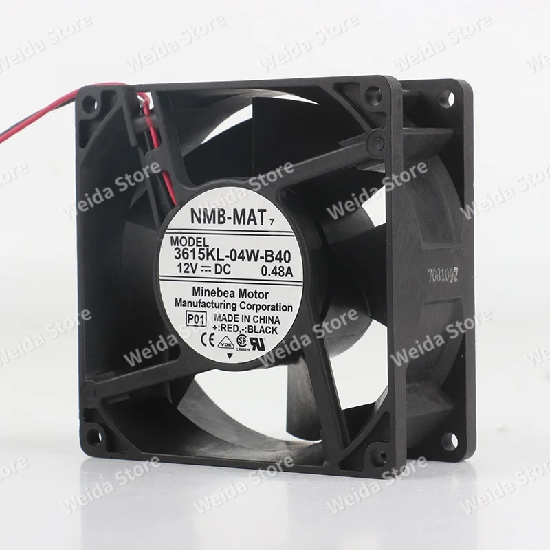Original factory direct product 3615KL-04W-B40 12v 0.48a 9038 90X90X38MM two-wire frequency converter fan