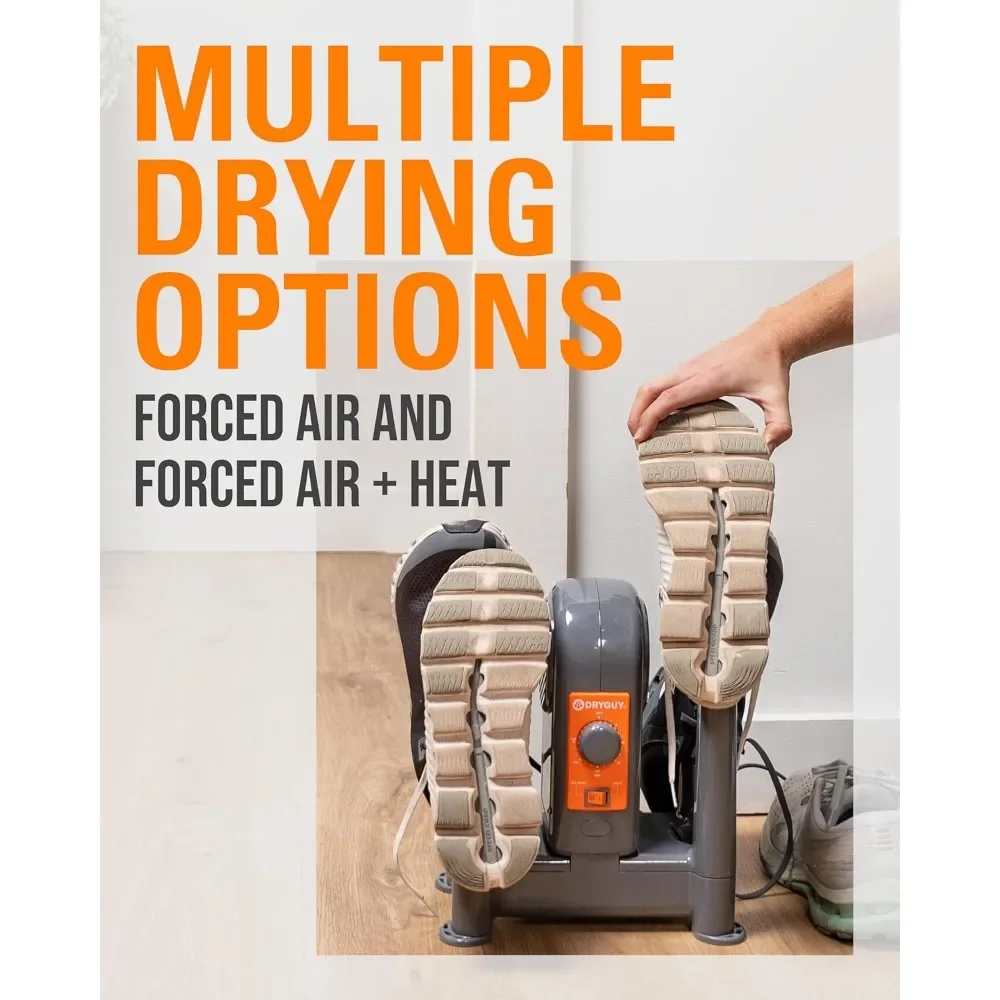 Boot, Shoe, Garment & Gear Dryer, Convection Heating with Air, 4 Drying Ports, Dries in 1-3 Hours, Heat/No Heat Switch & Timer